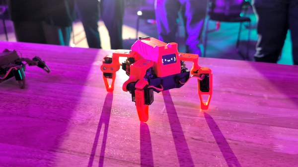A Sesame robot on the demonstration table