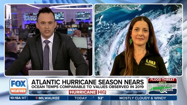 FOX Weather live segment with an LSU faculty expert
