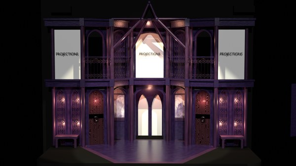 Model rendering with projection surfaces